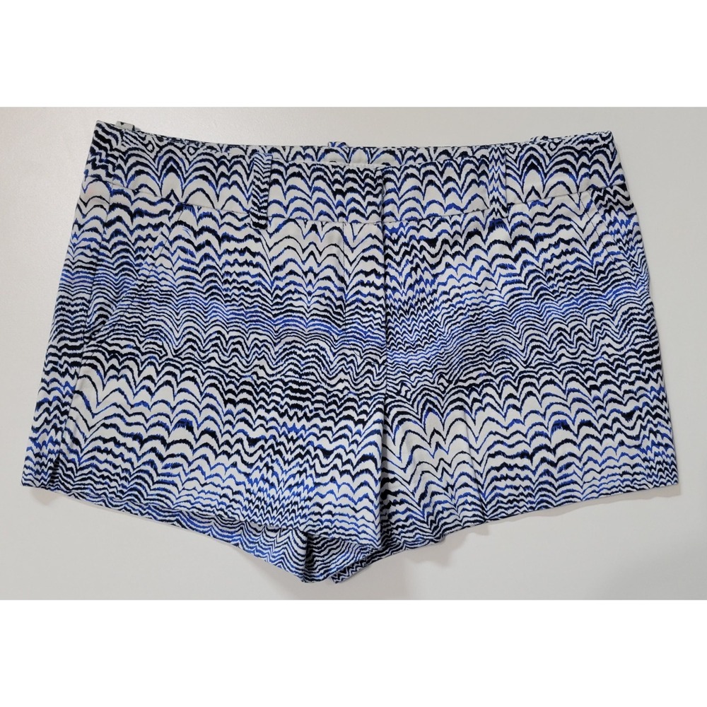 Trina Turk Blue and White Patterned Women's Shorts